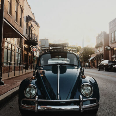 Black Vintage Car